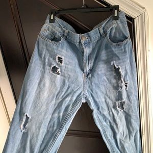 Light wash jeans